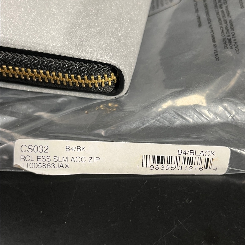 Coach Black Wallet with Gold Accents - Picture 3 of 6